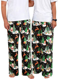 Men's Cute Christmas Snowman Reindeer Pajama Pants - Pockets