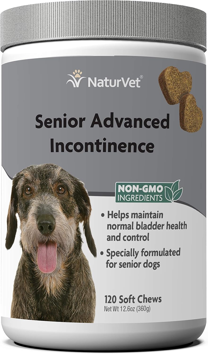 Senior Dog Incontinence Supplement for Bladder Support 120 Ct