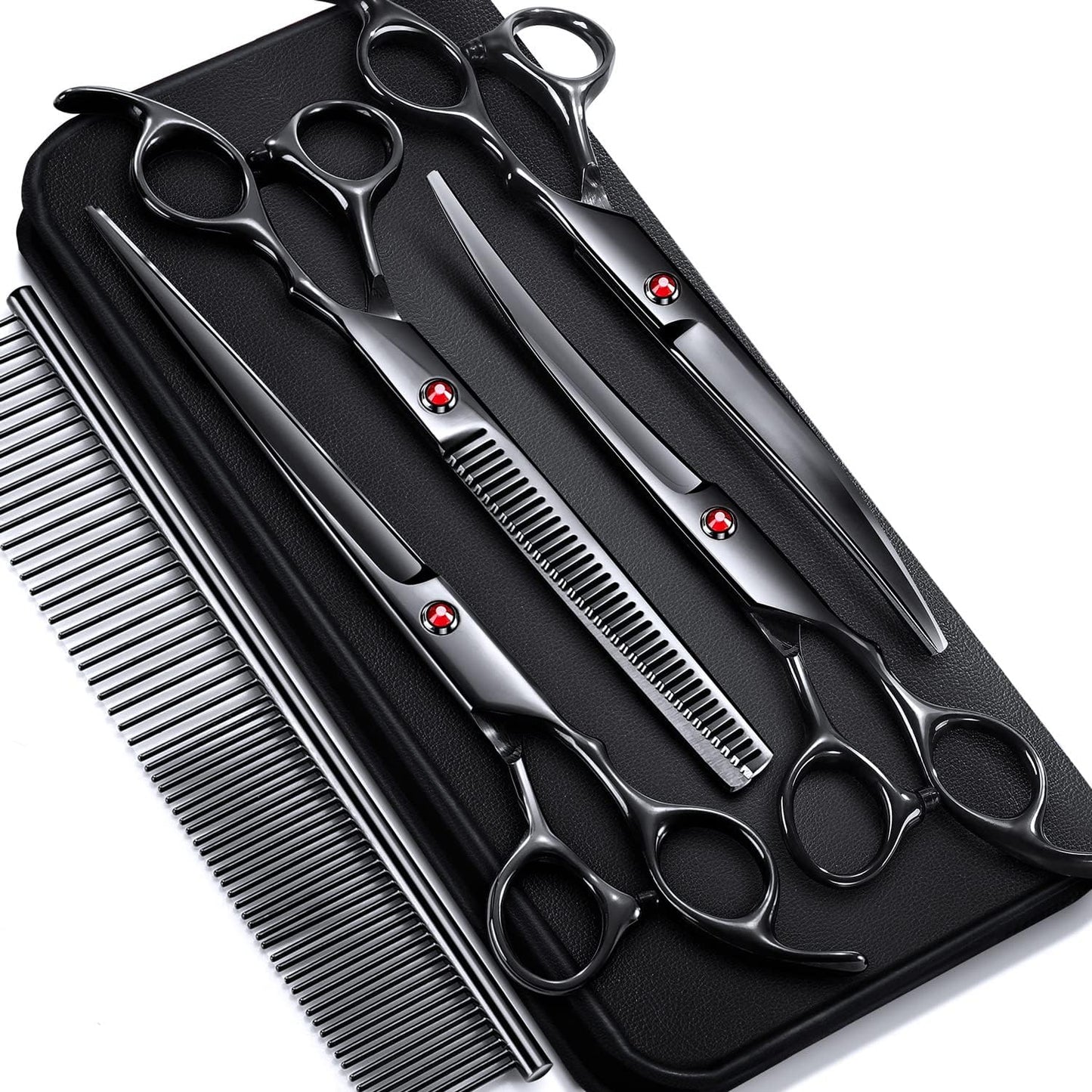 Professional Dog Grooming Scissors Set for Easy Pet Care