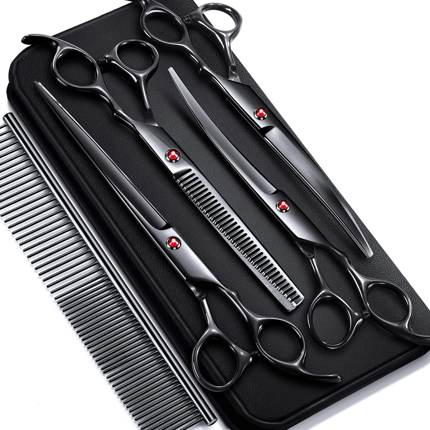 Professional Dog Grooming Scissors Set for Easy Pet Care