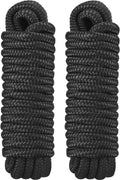 3/4 in x 30 ft Dock Lines 2 Pack - Heavy Duty Double-Braid Nylon