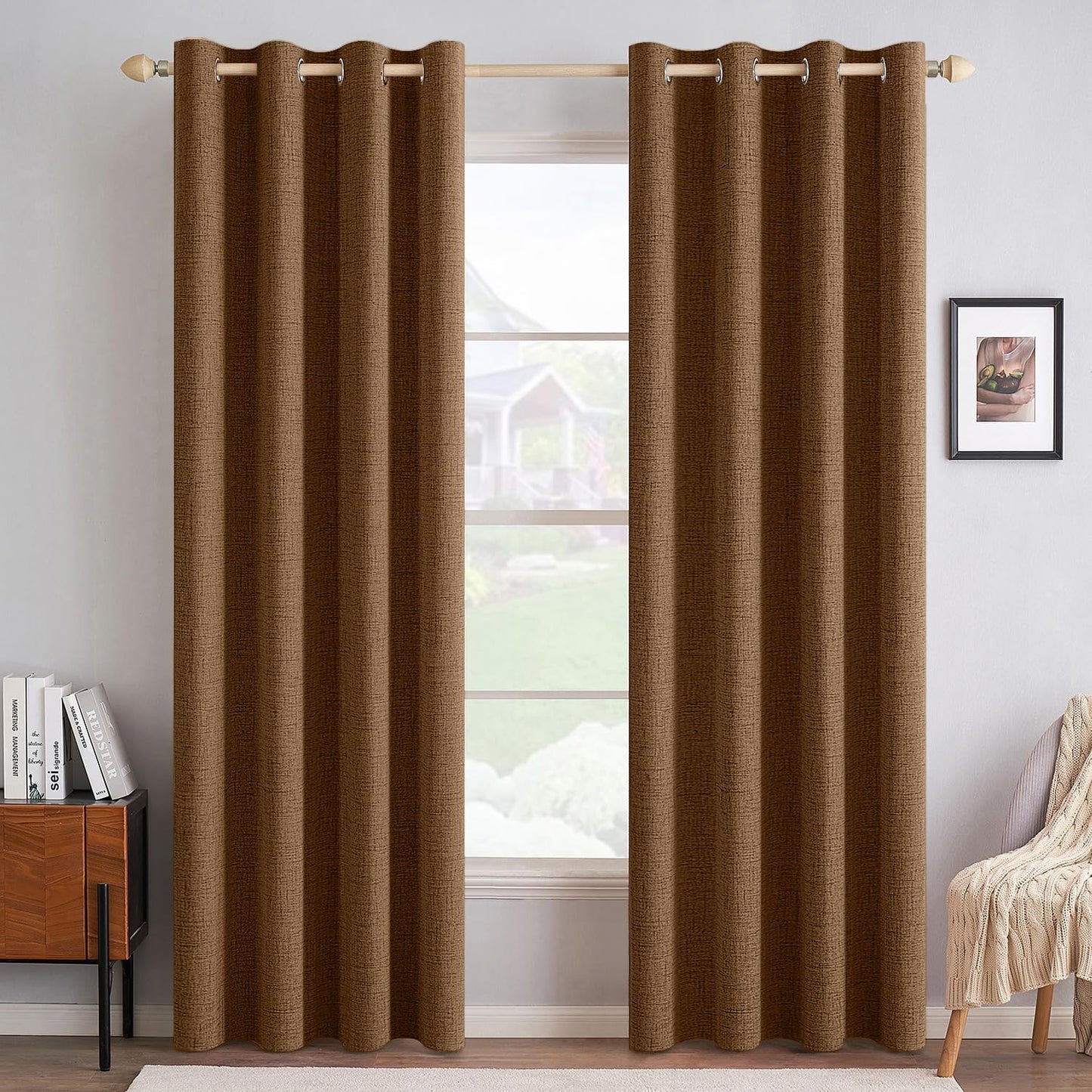 MIULEE Blackout Curtains for Bedroom - Thermal Insulated Drapes
