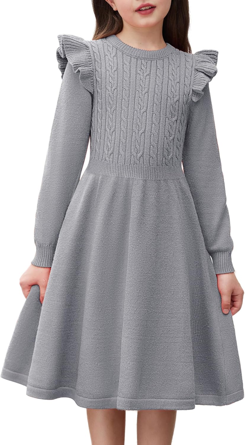 Arshiner Girls Sweater Dress for Fall Winter Fashion Style