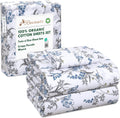 RUVANTI 100% Organic Cotton Sheets Twin XL - Crisp Percale Comfort you