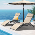 YITAHOME Outdoor Chaise Lounge Chair Set for Ultimate Relaxation
