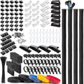OneLeaf 323 Pcs Cable Management Kit - Complete Cord Organizer
