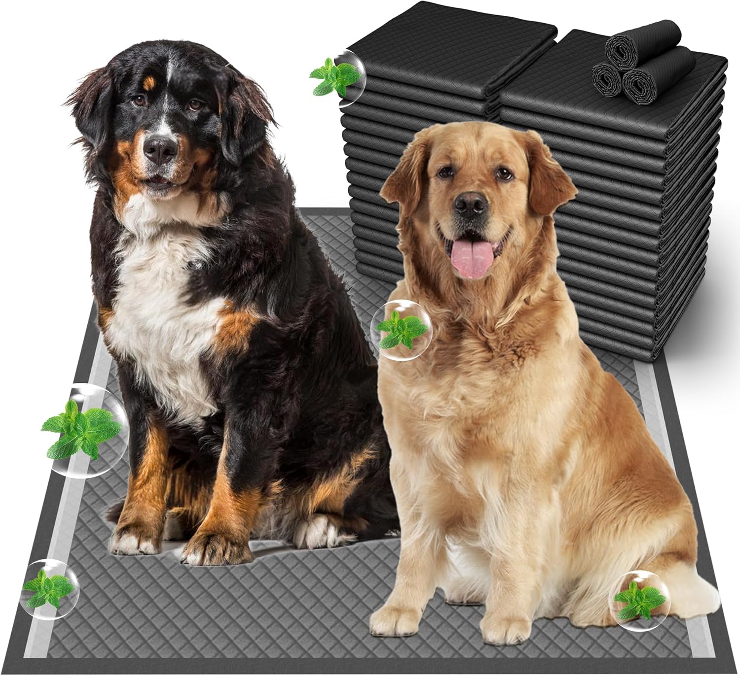37x54 Activated Charcoal Dog Pee Pads for Large Dogs Training