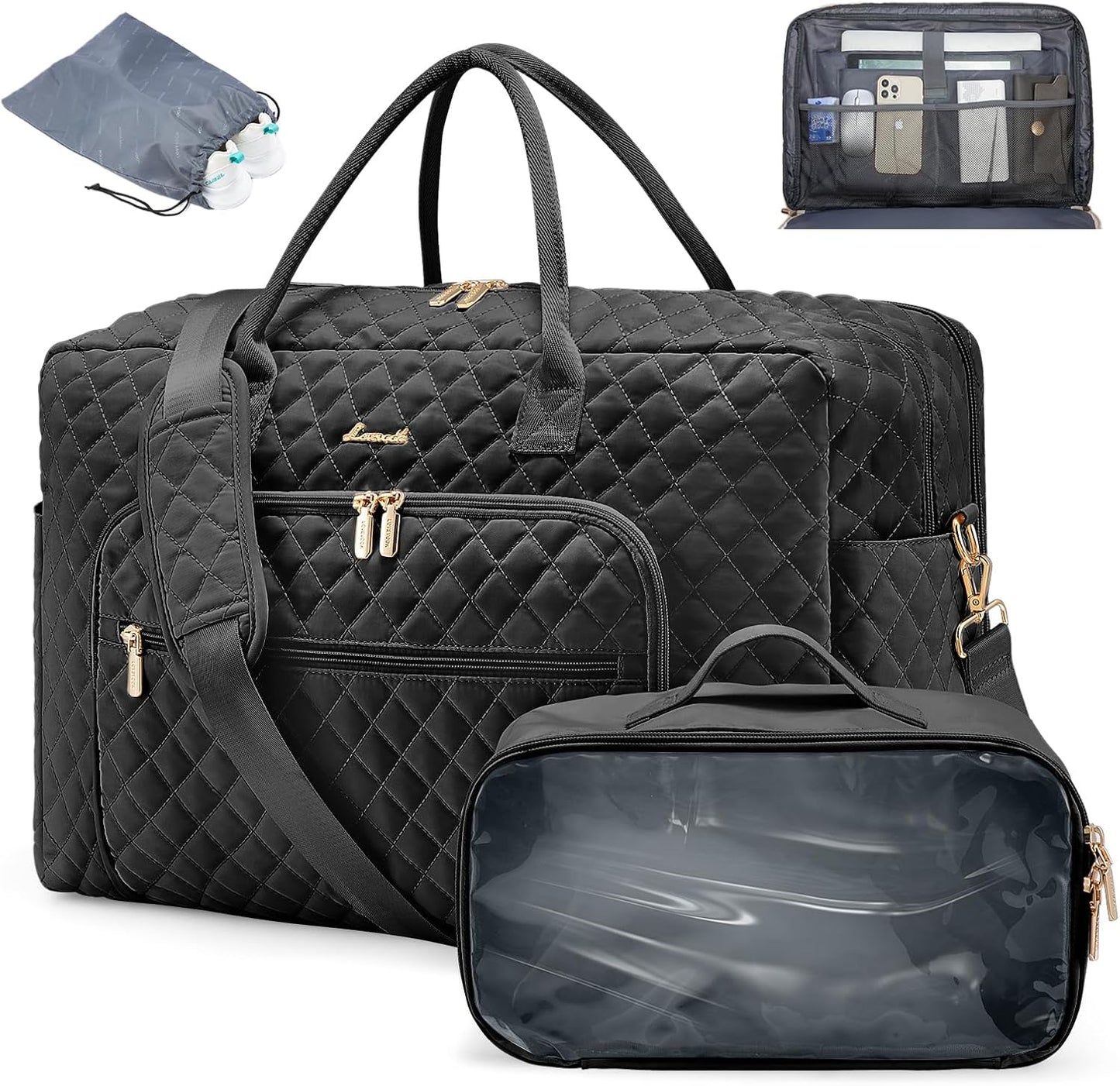 LOVEVOOK Travel Duffle Bag with Laptop Compartment and More