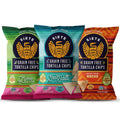 Siete Grain Free Tortilla Chips Variety Pack - Crunchy Cassava Snacks