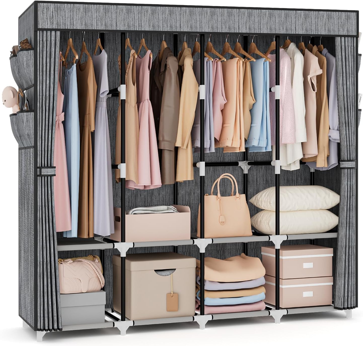 VTRIN Portable Closet for Hanging Clothes with Large Capacity