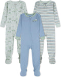 HUGGIES baby-boys 3-pack Footed Coverall Pajamas - Soft (Style 17QL)