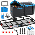 Hitch Cargo Carrier 60x24x6 with 25 CuFt Waterproof Bag - Durable