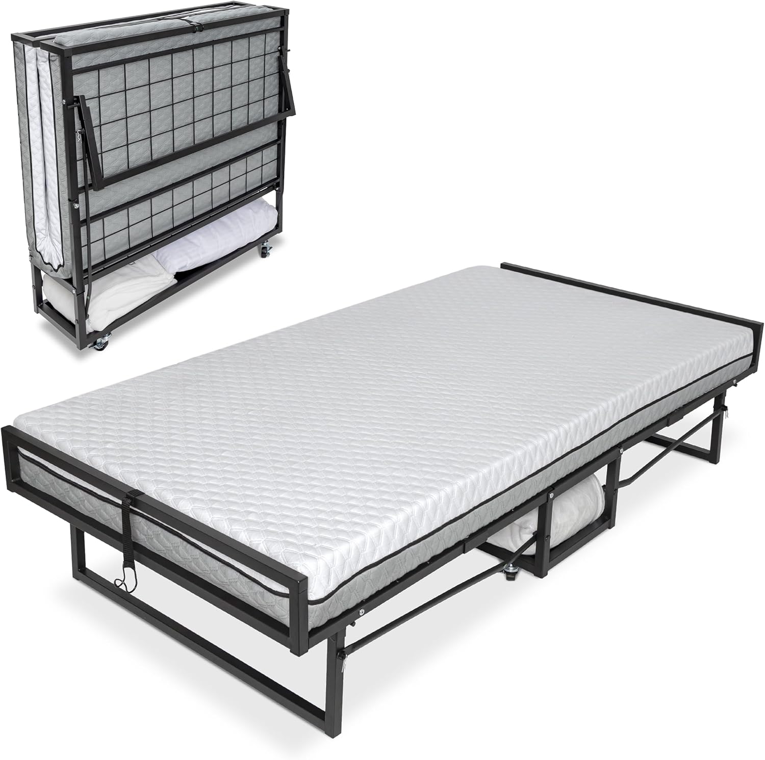 Milliard Deluxe Presidential Folding Bed with Mattress for Adults