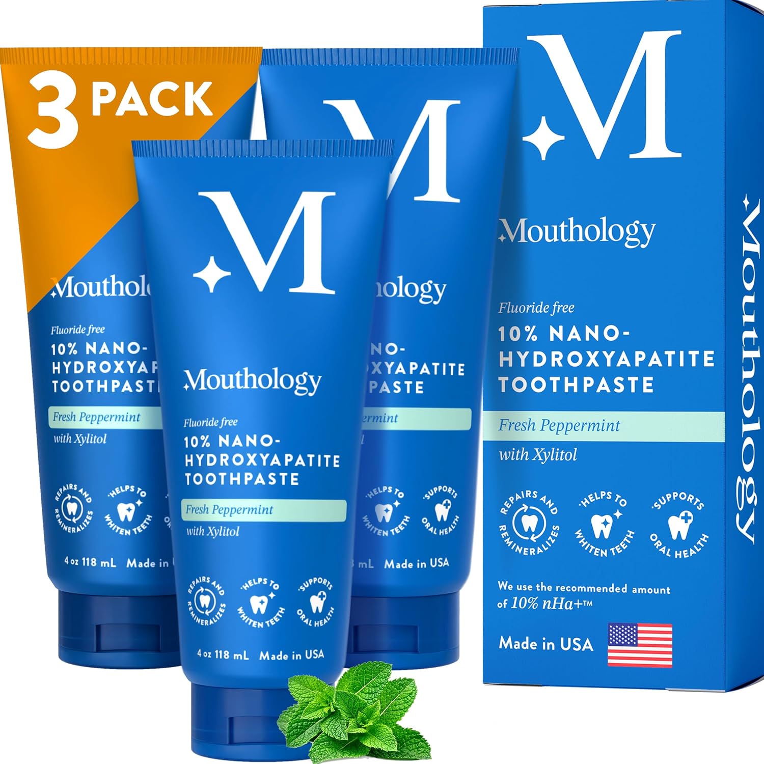 Mouthology 10% Nano Hydroxyapatite Toothpaste for Sensitive Teeth
