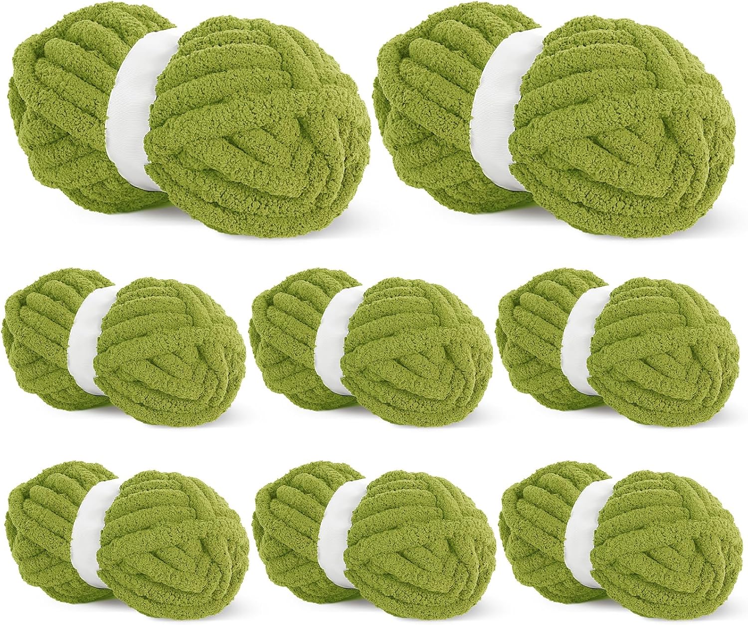 Chunky Chenille Yarn Set for Crocheting & Knitting Projects