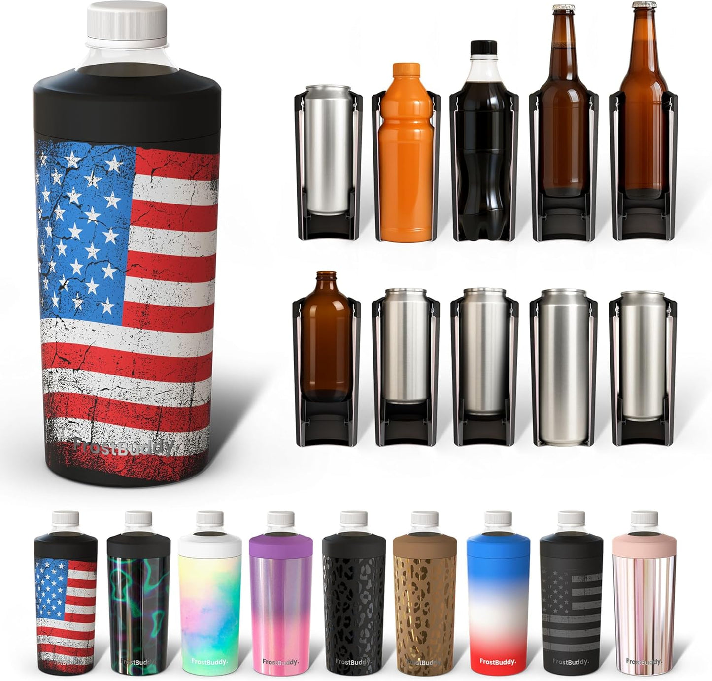 Frost Buddy Universal XL Can Cooler - Fits All Sizes Perfectly