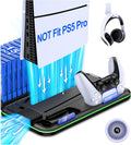 PS5/PS5 Slim Stand and Cooling Station with Controller Charger - Quiet