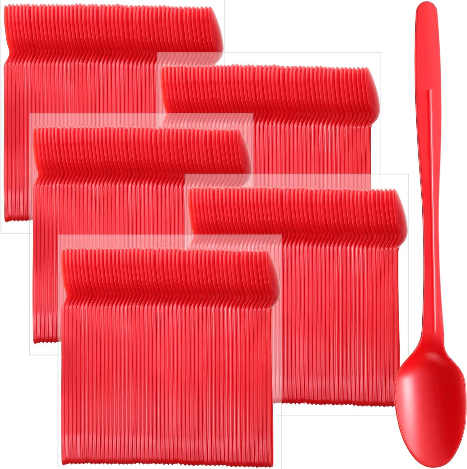 500 Pcs Extra Long Spoons for Ice Cream Floats and Desserts