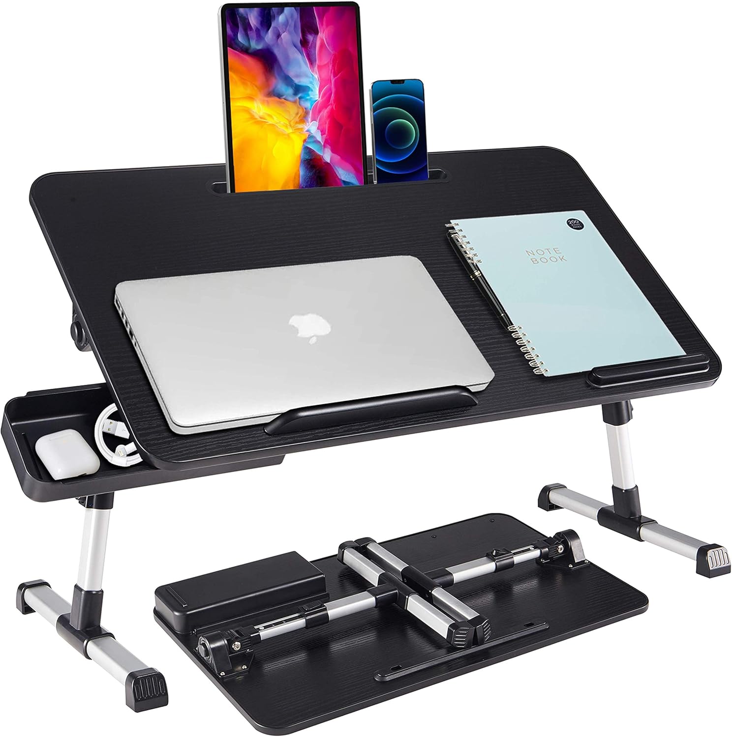 Buildec Adjustable Lap Desk w/ Storage - Versatile & Ergonomic