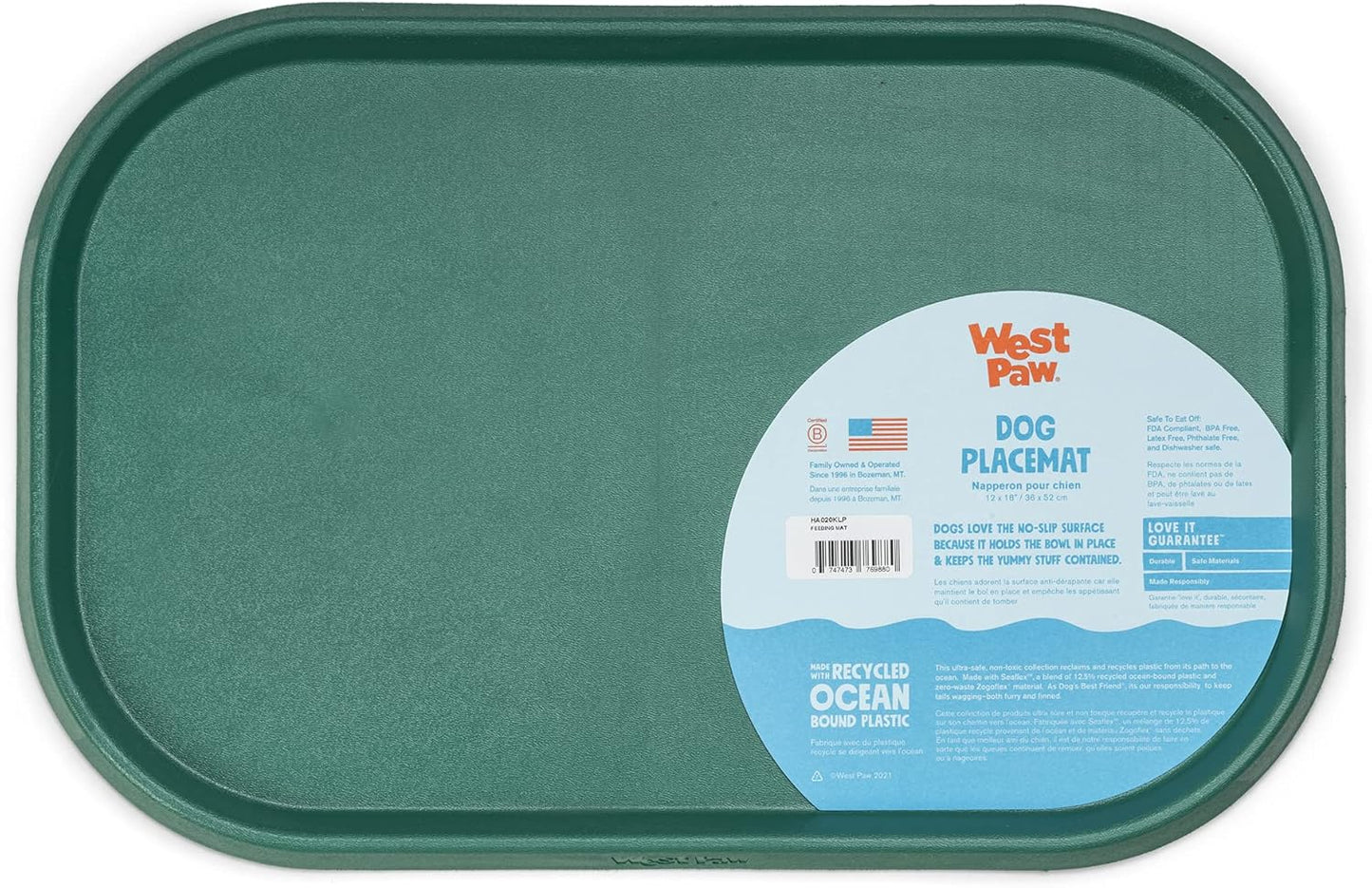 Seaflex Doggie Placemat for Less Mess Feeding and Watering
