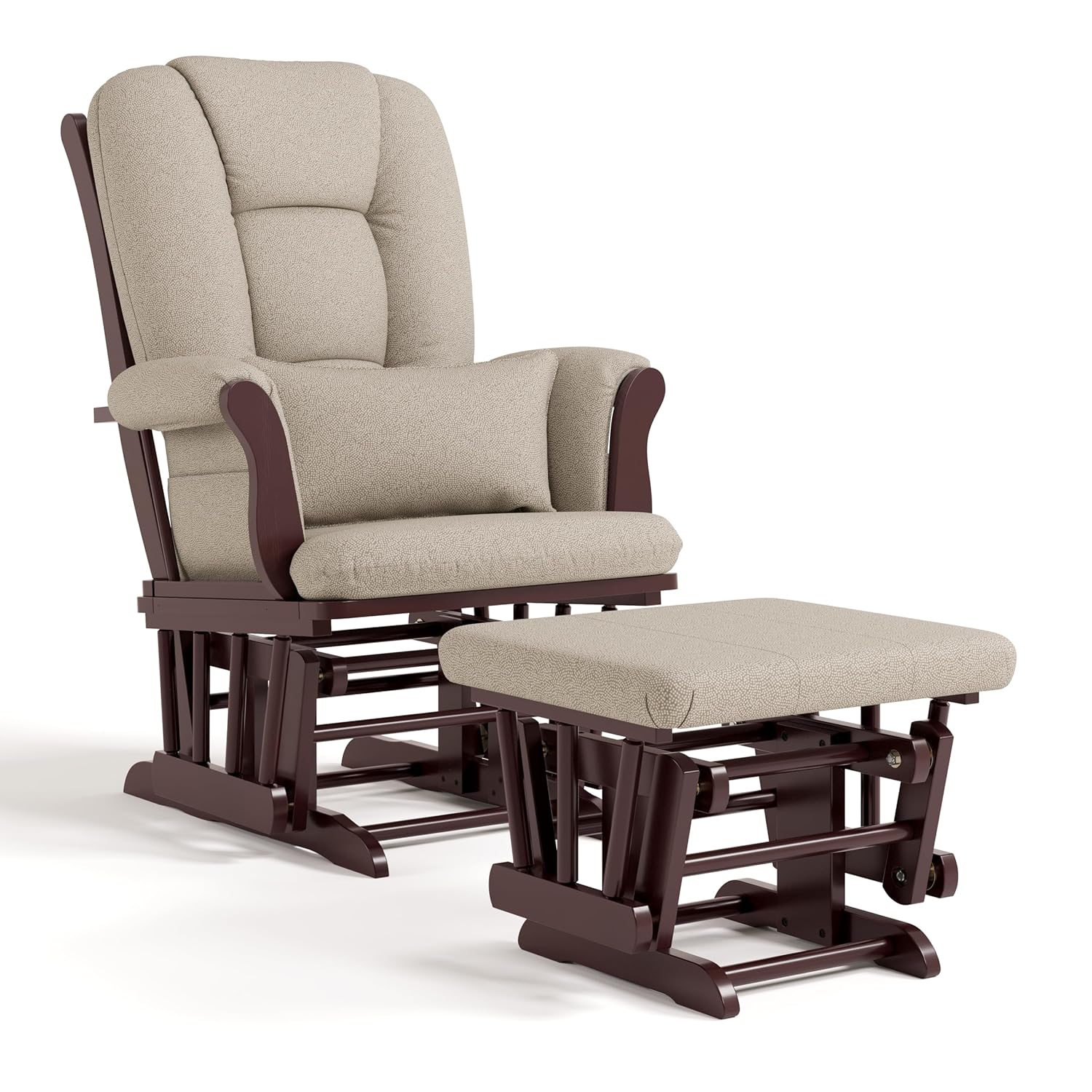 Storkcraft Tuscany Custom Glider and Ottoman for Nursery Comfort