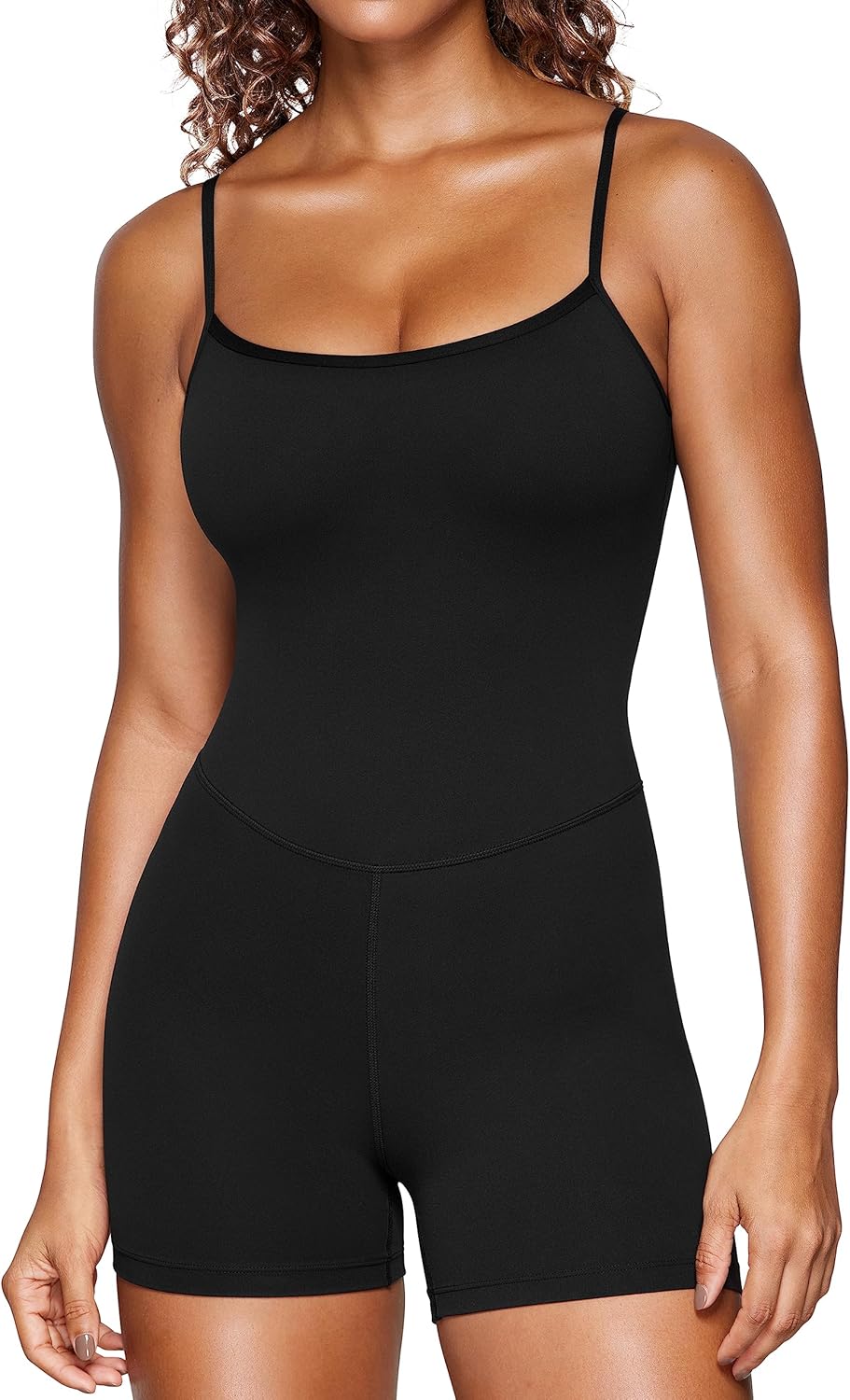 CRZ YOGA Womens Butterluxe Athletic Adjustable Strap Rompers