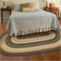Kilimanjaro Oval Braided Jute Rug 5x8 ft - Durable Primitive Style