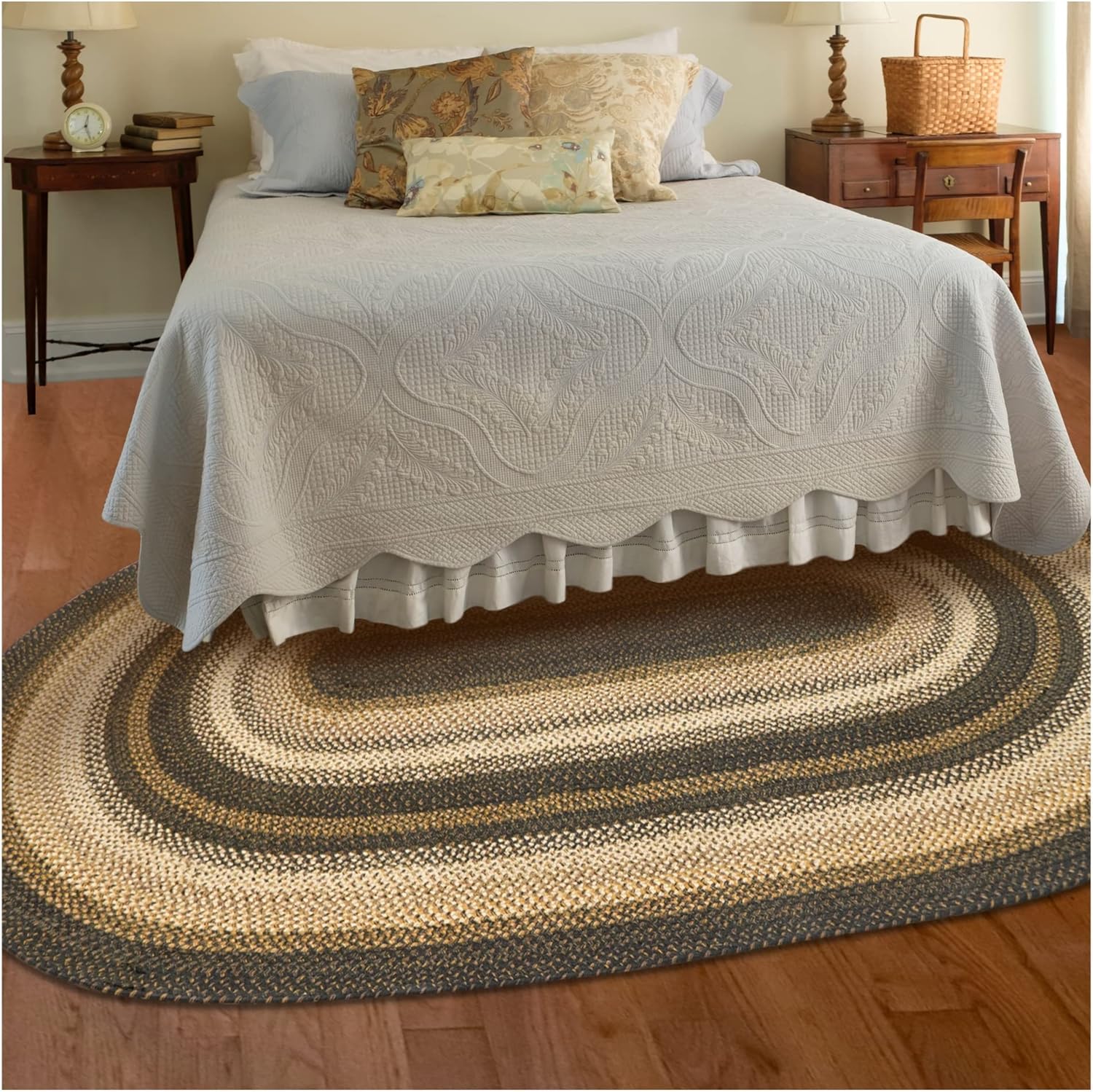 Kilimanjaro Oval Braided Rugs 5x8ft - Durable Jute for Dining