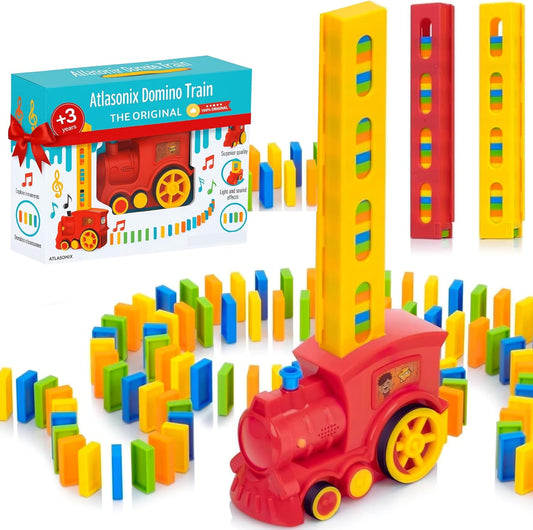 Atlasonix Domino Train - Fun Automatic Educational Toy for Kids