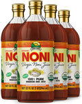 Virgin Noni Juice 100% Pure Organic Hawaiian Noni Juice - 4 Pack