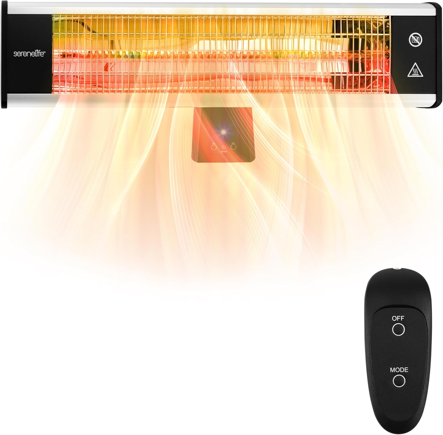 1500W SereneLife Infrared Patio Heater - Remote Control
