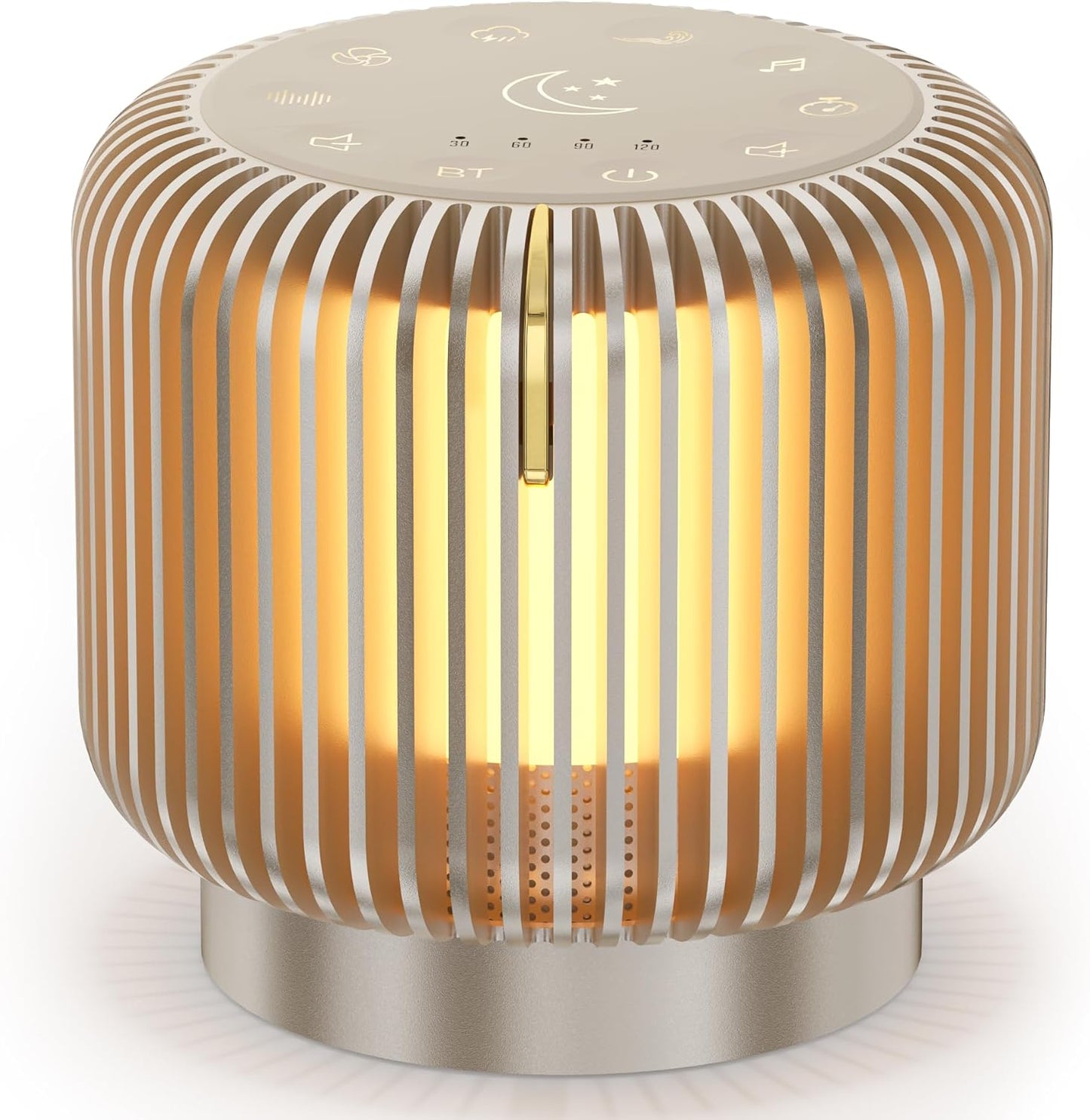 Bluetooth Sound Machine - 26 Soothing Sounds, Dimmable Light