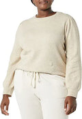 Soft Touch Pleated Shoulder Crewneck Sweater - Versatile Layering