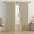 DUALIFE 84 in Wide Blackout Curtains W84 x L96 in - Room Darkening