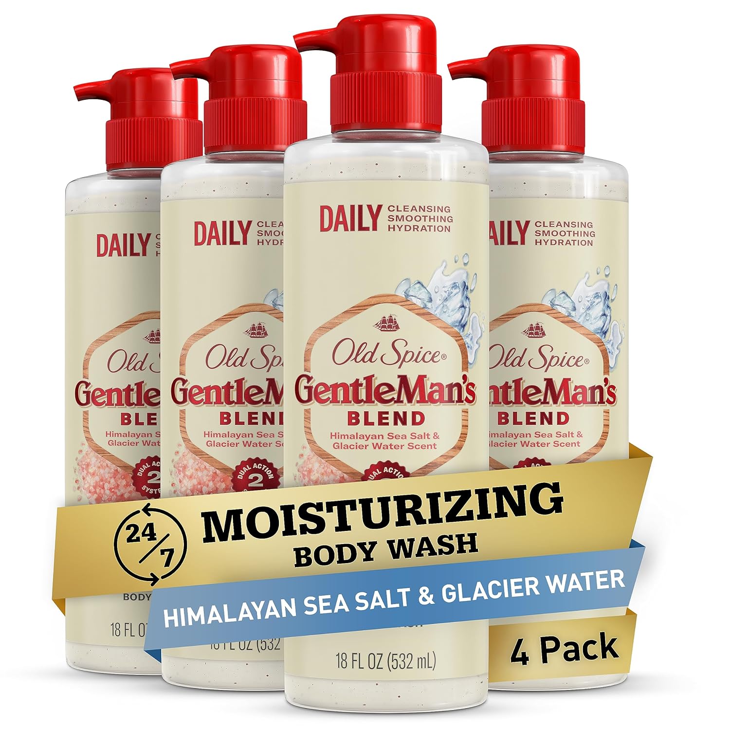 Old Spice Gentleman's Blend Exfoliating Body Wash Pack