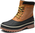 Men's Insulated Waterproof Snow Boots - Mid-Calf Warm Fur Lined