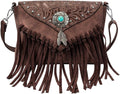 Small Crossbody Bags for Women with Turquoise Concho Design