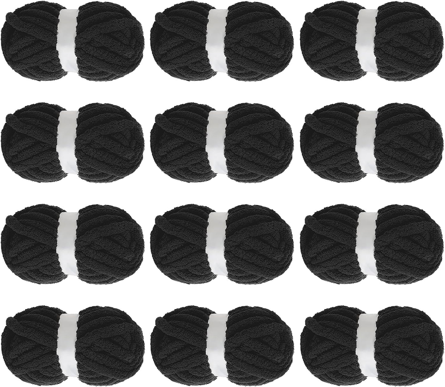 Chunky Yarn for Crocheting - Jumbo Chenille Yarn Pack