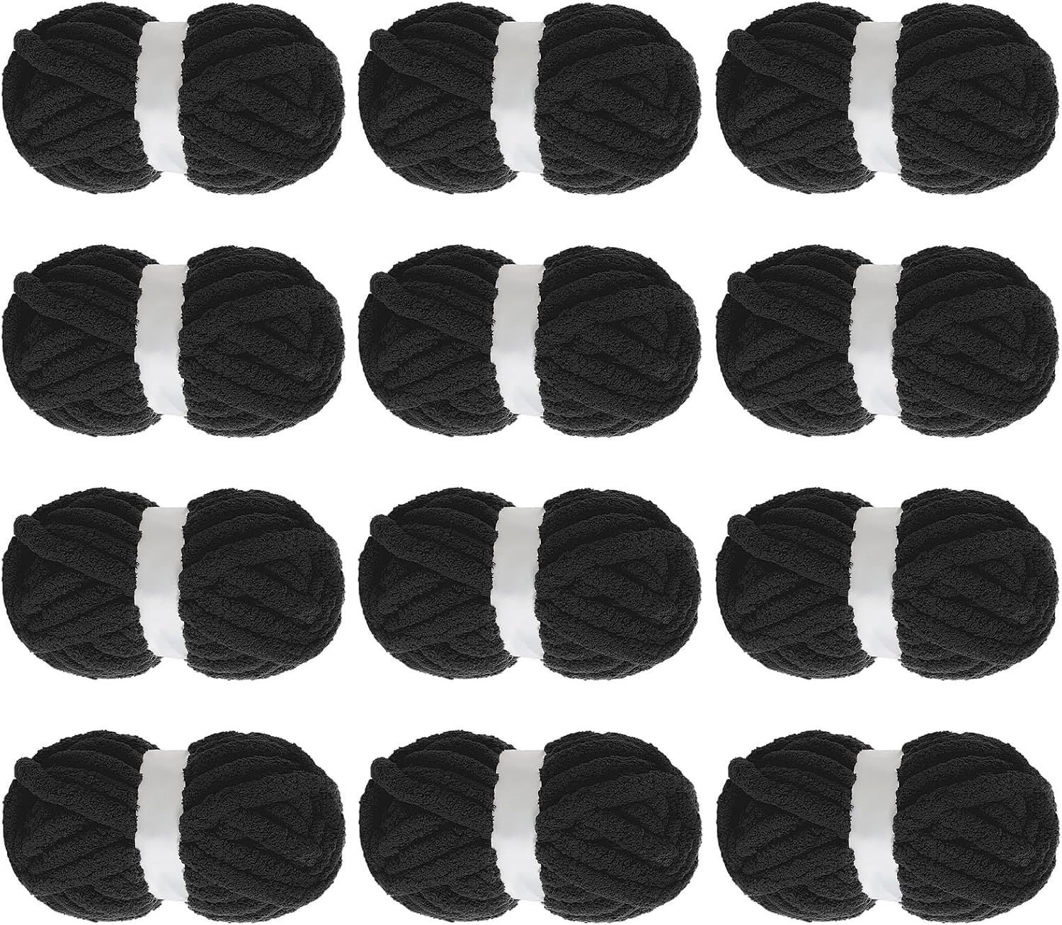 Chunky Yarn for Crocheting - Jumbo Chenille Yarn Pack
