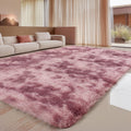 Sour Lemon 8x10 Fluffy Area Rug for Bedroom - Soft Plush Grey