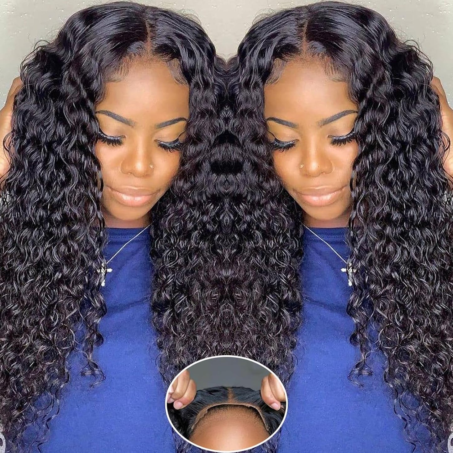 Glueless Wigs Human Hair Pre Plucked 5X5 HD Lace Closure Wigs