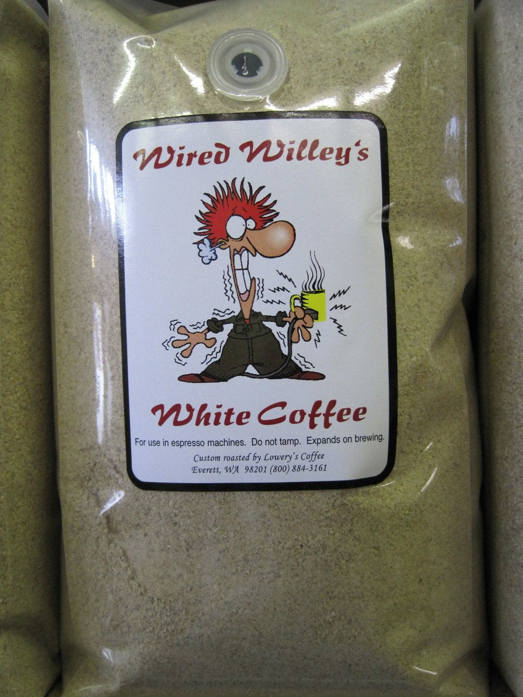 Wired Willey's WHITE Coffee Ground Espresso for Unique Flavor