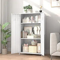 erosoei 2 Door 51.3in Metal Locker Storage Cabinet - Durable Kids