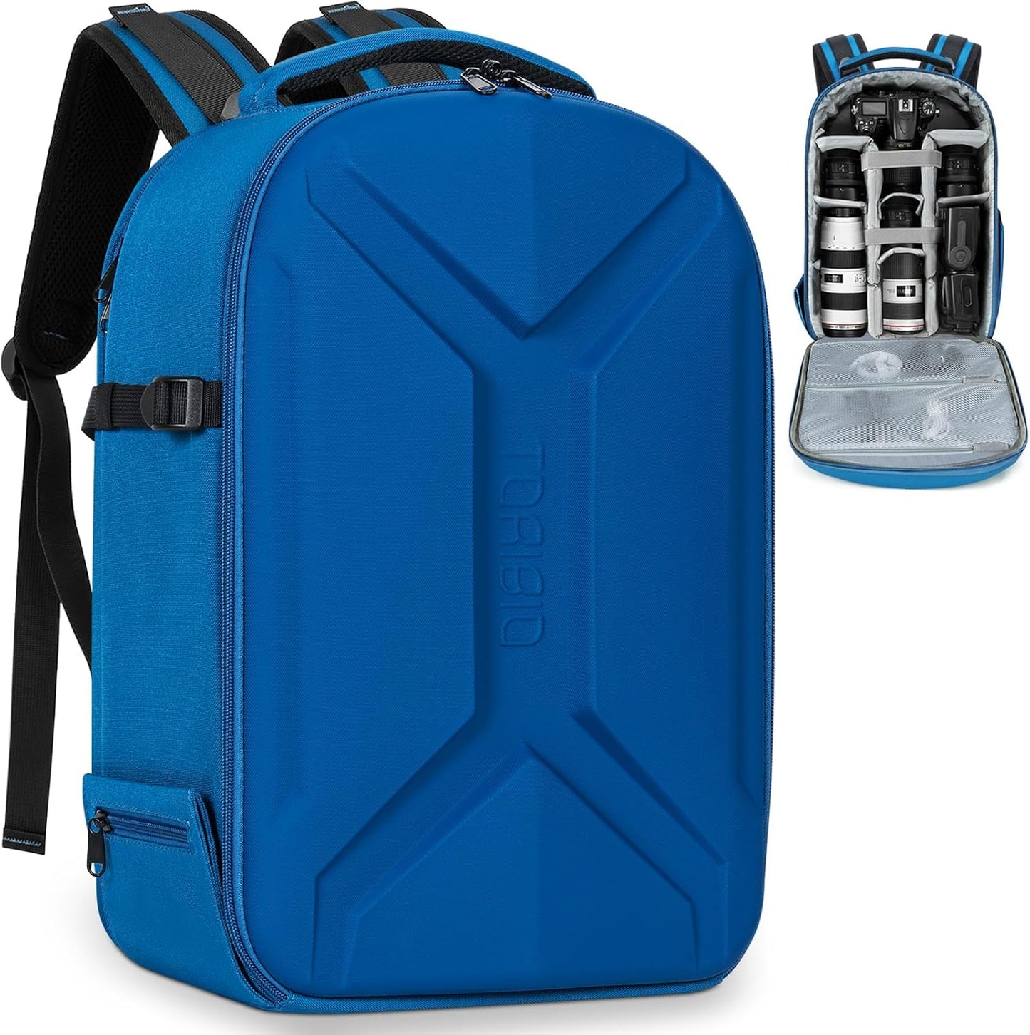 TORIBIO Hardshell Camera Backpack for DSLR and Drone Gear