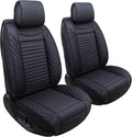 Front Car Seat Covers Waterproof Leather Universal Fit - Durable
