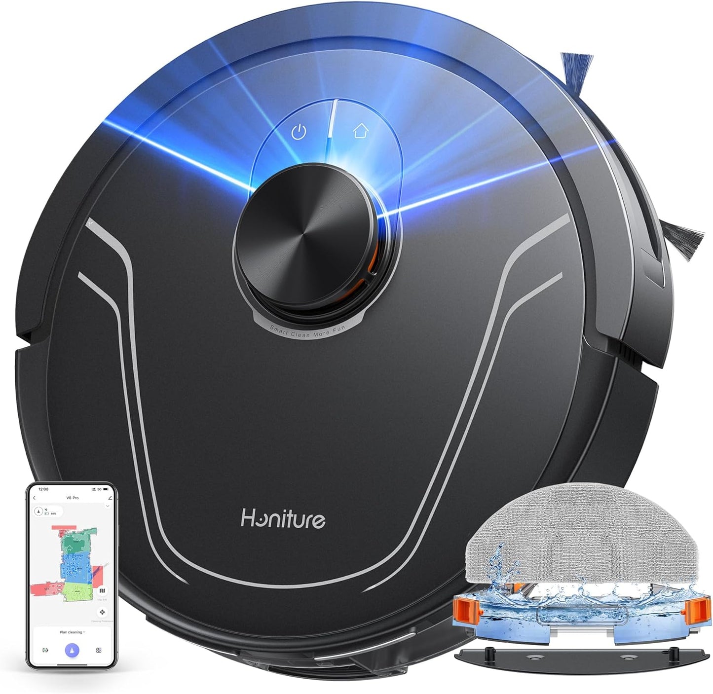 HONITURE V8 Pro: Max Suction Robot Cleaner