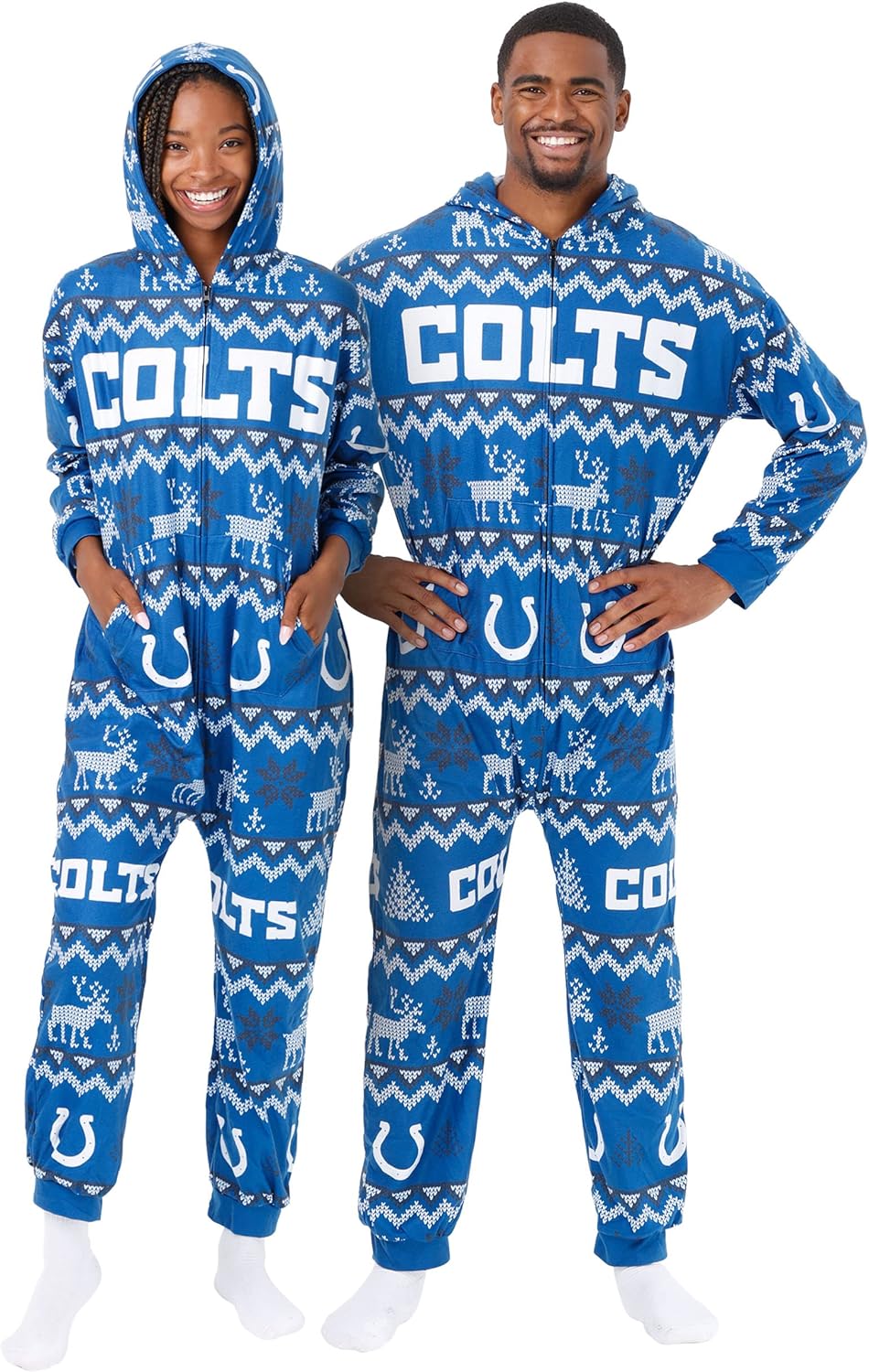 FOCO NFL Team Logo Pajamas One Piece Onsie for Ultimate Comfort