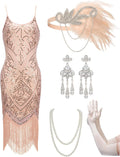 Vintage YESSA Women's 1920s Flapper Dress for Gatsby Celebrations