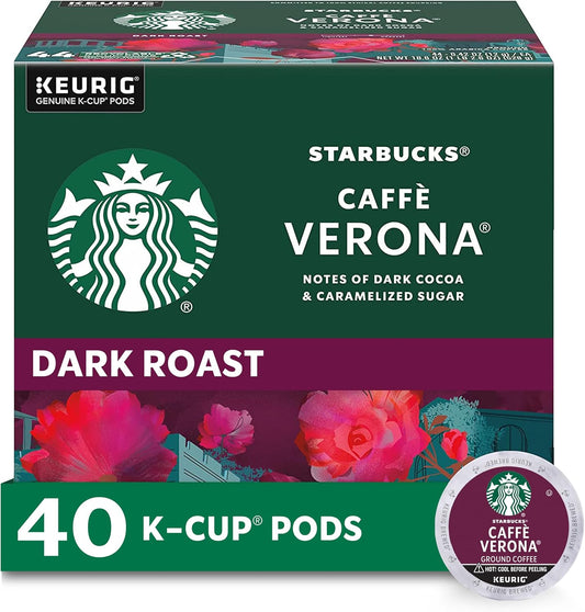 Starbucks Caff Verona Dark Roast K-Cups - 40 Pods