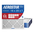 Aerostar 18x20x1 MERV 11 Air Filter 6-Pack - Improved Indoor Air